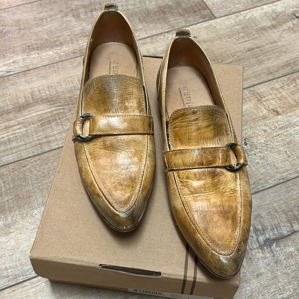Bed Stu Tan Leather Loafers